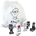 Pikkukuva 4 / 5: Keith Haring - Vilac shakkipeli mångfärgad