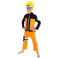 Pikkukuva 1 / 4: Naruto-poika-asuste - Naruto - Fiktiohahmo - Oranssi - Polyesteri Vit 11-12 år gammal