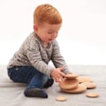Miniatyrbild 5 av 6: Träknappar - TickiT - 73424 - Set med 7 - Natur - Mått 23x16x10 cm Beige