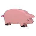 HOLZTIGER - 80065 - FIGURIN - PIG rosa och svart