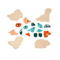 Miniatyrbild 3 av 6: DINO - 4 EVOLVERANDE PUZZELER DINO Flerfärgad