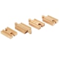 Pikkukuva 3 / 4: Sarja 4 mini suoraa pyökkipuukiskoa - BRIO - Seka - 54mm kastanj