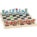 Miniatyrbild 2 av 4: GM schackspel i trälåda - VILAC - Ikoniska Keith Haring-mönster - Flerfärgad Flerfärgad