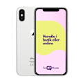 Pikkukuva 1 / 2: iPhone X Käytetty Refurbished Silver 64 GB A: Mycket bra skick