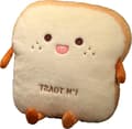 Rolig Toast Reseplats Varm Handske Sov Kudde Söt Fluffig Bröd
