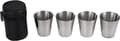 12 st/set Mini Vinkopp 30ml Rostfritt Stål Kopp Resemugg Set Bärbar Drickskopp Vinglas För Resor Utomhus Picknick Camping