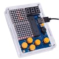 DIY Retro Spelkonsol Kit med Klassisk Pixel Art Design för Byggande och Programmering av Spel