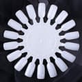 1 st lösnaglar transparent vit nagelkonstövningsdisplaydesign