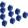 10-pak blå aluminium kølefinner til stepper motor til TMC2100 3D-printer (9912MM) longziming