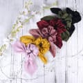 6 st Hår Scrunchies Satin Kanin Öra Rosett Scrunchie Hårband Elastiskt Hår