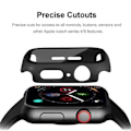 Miniatyrbild 2 av 2: Apple Watch Series 10 Plastskal med Härdat Glas Skärmskydd... Genomskinlig