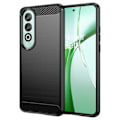 Miniatyrbild 1 av 2: OnePlus Nord CE4 Borstat TPU Skal - Kolfiber - Svart Svart