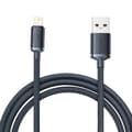 Baseus Crystal Shine USB-A / Lightning-kabel - 2m - Svart Svart