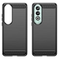 Miniatyrbild 2 av 2: OnePlus Nord CE4 Borstat TPU Skal - Kolfiber - Svart Svart