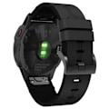 Miniatyrbild 1 av 2: Garmin Fenix 6/5/5 Plus Äkta Läderrem - Svart Svart