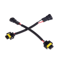 Pikkukuva 5 / 5: 2kpl H8 H9 H11 Johdinsarjan Liitinjohto Pistokeadapteri HID LED Sumuvalo Ajovalolle[fw]