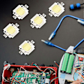 Pikkukuva 2 / 5: 20 KPL 10W LED Puhtaan Valkoinen Suuritehoinen 1100LM LED-lamppu SMD-siruvalo DC 9-12V jn (W)