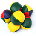 Miniatyrbilde 4 av 5: Jongleringsball for nybegynnere, lær, rund sandsekk, kaste sandsekk, spill sandsekk