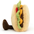 Miniatyrbillede 2 af 2: Jellycat Amuseables Taco Plyslegetøj, 16,5 cm, Udstoppede Madvarer, Sjov Gaveidé Tacos (B)