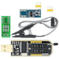 Miniatyrbilde 4 av 4: Ny CH341A USB programmermodul + SOIC8 SOP8 testklips for EEPROM 93CXX 25CXX 24CXX SM62685 [fw}