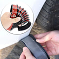 Miniatyrbillede 4 af 5: Universelle Skærmforøgere Bil Hjulbuer Vingeudvidere Bue Øjenbryn Stænkskærm Læbe Body Kit Dækning Mud Guard Tilbehør