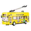 Miniatyrbillede 1 af 5: 1:50 Legering Bus Model London Enkelt Sporvognsbus Køretøjer Billede Legetøj med Lys & Lyd Samlinger