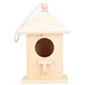 Miniatyrbillede 2 af 5: Lille Træ Fuglefoderhus til Haveartikler til Kæledyr (B)
