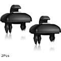 Miniatyrbillede 1 af 5: 2 stk. Solskærm Klips Beslag til Audi A1 A3 A4 A5 Q3 Q5 (8E0 857 562) A7 B6 B7 B8 S4 S5 Solskærm Holder Bil Interiør Dele Sort