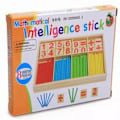 Miniatyrbilde 5 av 5: Læremidler i tre for utdanning Tall Matematikk Tellerleker Fargerike tellepinner Læringsleker for barn