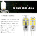 Miniatyrbillede 2 af 5: 10-pak G4 2W LED-pære til emhættelys, AC/DC 12V, svarende til 20W halogenpærer, 200lm, Bi-pin, kold hvid 6000K [fw}