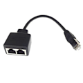 Pikkukuva 2 / 5: Ethernet-jakaja RJ45 1 uros - 2 naaras LAN Ethernet-kaapelijakajat (L)