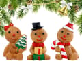 Pepparkaksfigurer (3-pack) - Juldekorationer för hemmet (W)