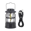 Miniatyrbilde 1 av 5: LED Camping Lantern Vintage Bærbar