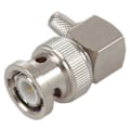 Miniatyrbilde 3 av 5: 3X BNC Hannplugg Rett Vinkel Krimp for RG58 RG400 RFC195 RF Koaksial Adapter Kobling, Sølv (W)