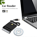 Miniatyrbillede 3 af 4: USB 2.0 Smart ID-kortlæser til SD ATM CAC TF Bankkort SIM-kortlæser USB-CCID ISO-stik til Windows Linux (W)