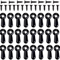 Miniatyrbillede 1 af 5: Billede Ramme Drejeknap Fastgørelsessæt, 100 STK Billede Ramme Bagklips Hardware Klips [fw} black