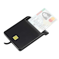 Miniatyrbillede 1 af 4: USB 2.0 Smart ID-kortlæser til SD ATM CAC TF Bankkort SIM-kortlæser USB-CCID ISO-stik til Windows Linux (W)