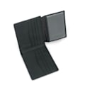 Miniatyrbillede 2 af 4: RFID carbon pung i ægte læder Sort Black one size
