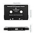 Miniatyrbillede 3 af 5: Universal Kassette Bluetooth 5.0 Adapter Konverter Bil Tape Til Aux Stereo Musik Adapter Kassette S2 (W)