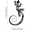 Miniatyrbilde 2 av 5: Metall Gecko Veggdekor - 30*18.4cm - Passer for Terrasse, Hage, Restaurant, Hjem, Kontor (B)