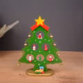 Mini julgran i trä, skrivbordsdekoration, present
