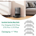 Miniatyrbillede 2 af 5: 4 stk. Udskiftningsklude til Dreame D10 Plus / Z10 Pro / L10 Plus Ro