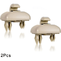 Miniatyrbillede 1 af 5: 2 stk. Indvendig Solskærm Klips Beslag til Audi A1 A3 A4 A5 Q3 Q5 (8E0 857 562) A7 B6 B7 B8 S4 S5 Solskærm Holder Bil Interiør Dele Beige
