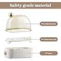 Miniatyrbilde 5 av 5: Eggkoker for 2 egg, Kompakt elektrisk eggdamper, Beste eggkoker koker alle tre kokegrader - Bløt, Medium, Hard fw White