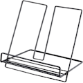 Miniatyrbillede 1 af 5: Skrivebordsfilorganisatorboks Sort 10 x 15 cm (B)