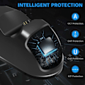Miniatyrbilde 4 av 5: INF Dobbel ladestasjon for to PS4/PS4 Slim/PS4 Pro-kontrollere