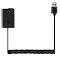 Miniatyrbillede 1 af 5: USB Opladerkabel NP-FW50 Dummy Batteri Fjederledning til A7 A7R A7S A7M A7II A7S2 A7M2 A7R2 A6500 A6 (W)