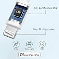 Miniatyrbillede 4 af 5: iPhone Hurtiglader USB-C - 20W PD Hurtiglader med 2m USB-C til Lightning Kabel, Kompatibel med iPhone 14 [fw]
