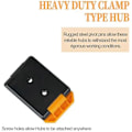 Miniatyrbillede 2 af 5: 6 stk. Clip Tech Hubs til TOU-CT ClipTech tasker, værktøjsbælteclips passer til modeller TOU-CT-150 TB-CT-150S (W)