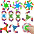 9-pack Fidget Spinner Leksaker för Barn Vuxna, DIY Formbar Fingertoppsleksak (Fww)